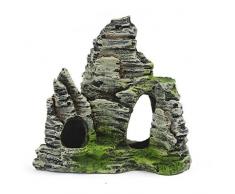 Mountain View Aquarium Rockery Hiding Cave Tree Fish Tank Ornament Décoration