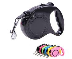 Aroland Laisse Enrouleur pour Chien Laisse Chat Laisse Enrouleur Ruban en Nylon Solide Extensible à 5M