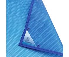 Couverture Chauffage de piscine Enrouleur de Couve Couverture Solaire Bleue For Piscine Hors Sol, Piscine À Couverture Solaire Avec Passe-fils, Bâche À Bulles, 400 Microns (Size : 4x4m)