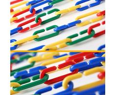 TOYMYTOY 400pcs Crochets C-clips en Plastique Chaîne Liens C-liens Enfants Jouet Éducatif Rat Perroquet Oiseau Jouet Pièces