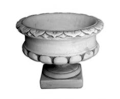 gartendekoparadies.de Bac à Fleurs Massif avec Socle en Fonte de Pierre résistante au Gel