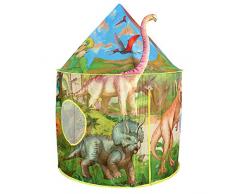 Tacobear Tente Enfant Garcon Tent Dinosaure Tente de Jeu de Château Portable Tente Pop Up Maison de Jeu Intérieure et Extérieure avec Sac de Transport