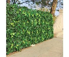 CHZSDCP Plante Artificielle Haie Artificielle Feuilles Plantes Faux Mur De Lierre 10X10 en Plastique Jardin Vertical Preuve UV Vie Privée Backyards Décorations De Mariage