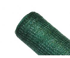 MAILLESTORE Brise-Vue 80% - Vert/Noir - 95g/m² - sans Boutonnières Vert/Noir 1.5m x 5m