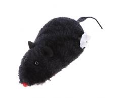 Domybest Clockwork jouet souris pour chat chien en peluche Rat Mouvement mécanique jouet interactif