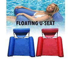 N/W Fauteuil Gonflable Piscine, Matelas Gonflable Piscine, Flotteur Hamac De Natation, Multi Usage Flottantes Hamac, pour Plage, Partie, Vacances