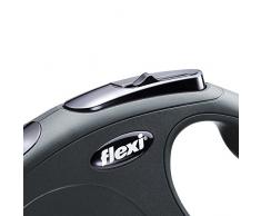 Flexi New Classic Laisse avec Cordon pour Chien Noir 8 m Taille S