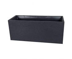 EDA Jardinière Graphit 99,5x39x43cm - Contenance 97,6L - Gris anthracite