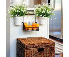 HUAESIN 4pcs Calla Artificiel Plante Verte Artificielle Fausse Fleur Plastique Petite arbuste lys Calla pour Jardin Un Pot de Fleur Décoration de Maison intérieur extérieur, Blanche