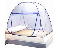 Moustiquaire Pop Up pour lit double, fermeture à glissière à double porte, tente portable, moustiquaire de voyage, installation facile et rapide