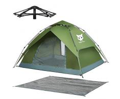 Night Cat Tente Pop Up pour 2 3 4 Personnes Tente de Camping imperméable instantanée Automatique Facile à Installer dôme Double Couche