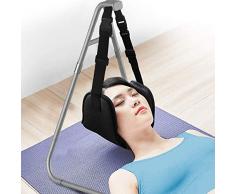 Hamac de Cou, Traction Cervicale pour Douleur au Cou Soulagement Cervicale Portable avec Support Amovible pour Relaxation Cou/Épaule/Tête