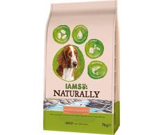 IAMS Naturally Croquettes au Saumon dAtlantique Nord & Riz pour Chien Adulte 7 kg