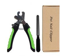 Coupe Griffe Professionnel pour Chien Grand Moyen avec Lime à Ongles, Vert