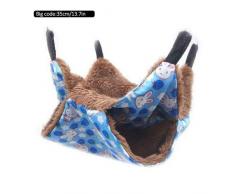 Destinely Hamac Lit Balançoire Matelas de Cage Hamac pour Chat Furet Rat Lapin Petit Chien ou Tout Autre Petit Animal de Compagnie Chaton Cage
