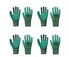 buluship 4 Paires Gants Jardinage Gants de Travail Jardin Grip pour Builders Jardinage Vert Hommes et Femmes Convient pour Les Tailles 7 à 11