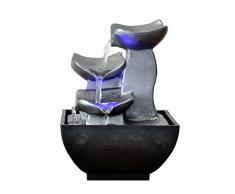 ZenLight SCFR1720 Fontaine, Résine, Argent, 13 x 13 x 17 cm