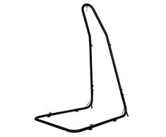 Costway Support Hamac Support Métallique pour Hamac Charge Maximum de 150KG Hauteur Réglable 135x115x200cm Noir