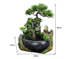 Jeffergarden Usage intérieur et extérieur Cascade Bureau Table Fontaine Fontaine Décoration Caractéristique de leau Méditation Cascade
