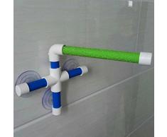 Hypeety - Perchoir pour oiseaux avec ventouse pour fixation sur fenêtre et douche