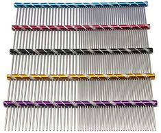 winstory Peigne pour chien Pet Cat Toilettage Peigne pour chien dos arrondi en métal 16 cm Aléatoire