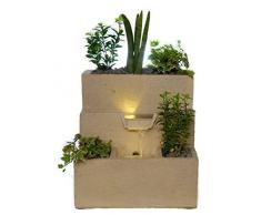 Natur-Eco Fontaine d'intérieur avec jardinière intégrée Botanica Bassina 31,5 cm
