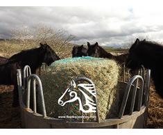 Filet à foin géant – Compatible avec balles rondes de 1,5 m – Liens aux deux extrémités – Super résistant