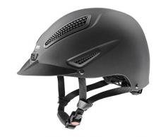 Uvex Perfexxion II Casque déquitation, Mixte, S4364800106, Noir Mat, 57-59 cm