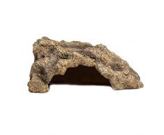 OMEM Reptile Grotte de Roche de Décoration de lhabitat Cachette à Angle Droit Abri Box pour élevage Terrarium Habitat Décor (S)
