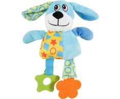 Zolux Jouet Peluche sonore - 20 x 7,5 x 22,5 cm - Bleu - pour Chiot