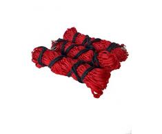 Turners Grand Filet à Foin cannelé 106,7 cm | Filet à Foin à Petits Trous en Maille Solide (Rouge)