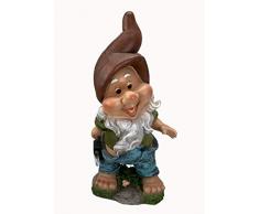 GMMH 27328 Statuette de Nain de Jardin avec Hache, 7 Nains Collection, Hauteur 35 cm