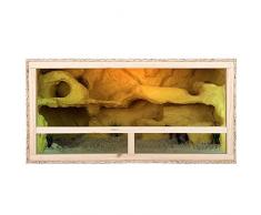 Repiterra Terrarium reptiles & batraciens en bois OSB - facile à monter - Aeration sur les cotés - 100x50x50cm