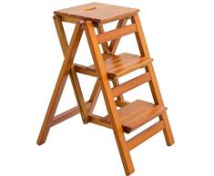 MJY Marchepied Pour Adultes En Bois Massif Pliant Ménages Échelle Jardinière Étagère Multifonctions Intérieur MJY / H4 / H4
