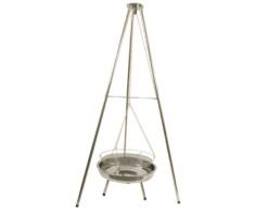 Barbecue charbon suspendu - RVS - INOX - BBQ Collection - 55x165cm