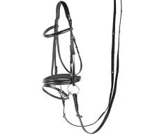 Harry s horse Bridon avec muserolle com matelassee PONEY, noir