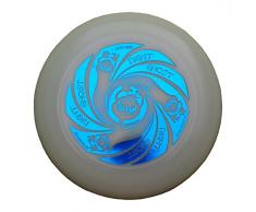 Discraft Ultimate Frisbee Ultra Star Ghost Night Glow Bleu métallique - Noctilucent