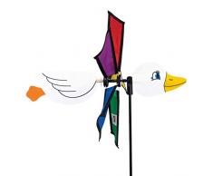 CIM Girouette - Canard Emma Diamètre : 32 cm - Motif : 36 cm - Hauteur totale : 100 cm - Résistant aux UV et aux intempéries - Avec tige de support incluse