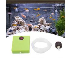 Pompe à Air Portable pour Aquarium Pompe d’Aquariophilie avec Pierre et Tube Dair