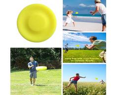 XUNKE Mini Frisbee Flexible Soft Spin dans Attraper Jeu Disque Volant pour Chiens Adultes Enfants Disque Volant Sports de Plein Air Beach Jouets