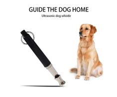LncBoc Lot de 2 sifflets professionnels réglables à ultrasons pour dressage de chien Aide à ramper, sasseoir, tenir debout – Sifflets pour chien avec 2 cordons gratuits