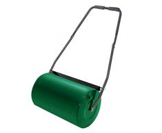 HENGMEI Rouleau à Gazon de jardin en métal avec poignée avec volume de remplissage 46L, Vert