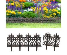 Set Bordure de jardin, rebord de jardin - Aspect laiton 2x 6 = 3,8m pelouse