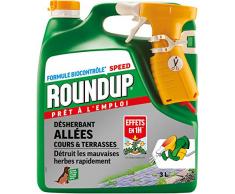 Roundup Désherbant Allées Cours et Terrasses Prêt à lemploi, 3L