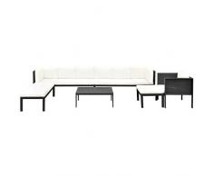 SSITG Sofa Set de 24 Pièces en polyrotin, ensemble de jardin lounge Meubles de jardin