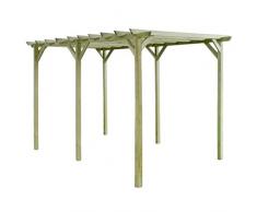 vidaXL Bois de Pin Imprégné Pergola de Jardin Support de Plantes Grimpantes