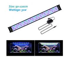 JOYHILL Eclairage Aquarium LED, Rampe LED pour Aquarium deau Douce, Lumiere Aquarium Plantes, 2 Mode Lampe LED pour Aquarium 90-110cm