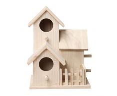 Nichoir en Bois,TianranRT Maison doiseaux Nichoirs Boîte Nidification doiseaux en Bois Nichoir créatif Mural en Bois pour extérieur