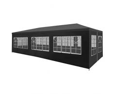 vidaXL Tente Réception 3x9 m Anthracite Jardin Terrasse Patio Pavillon Tonelle