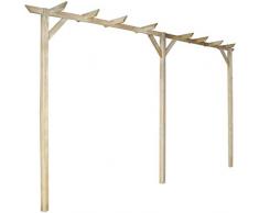 vidaXL Bois Pergola de Jardin Plante Grimpante Terrasse Patio Arceau à Rosier